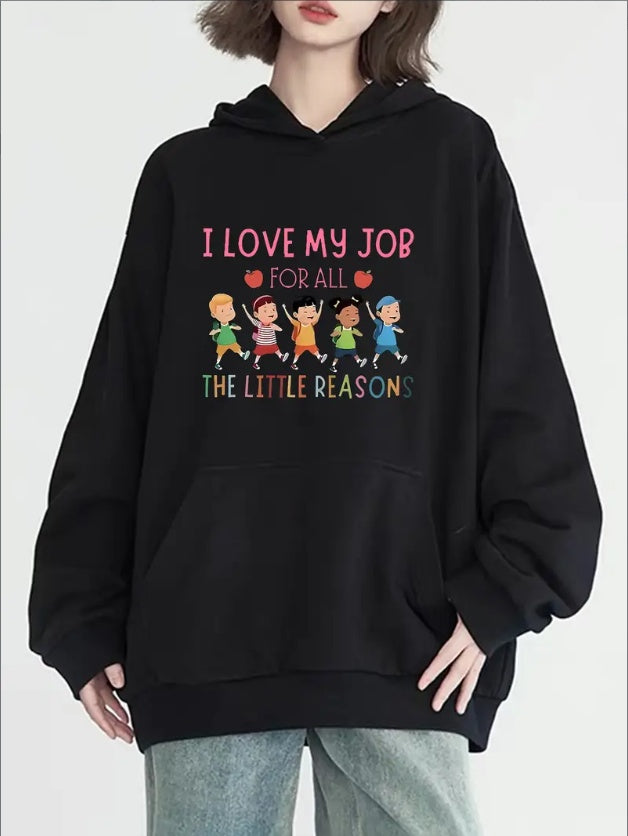 I Love My Job Graphic Hoodie