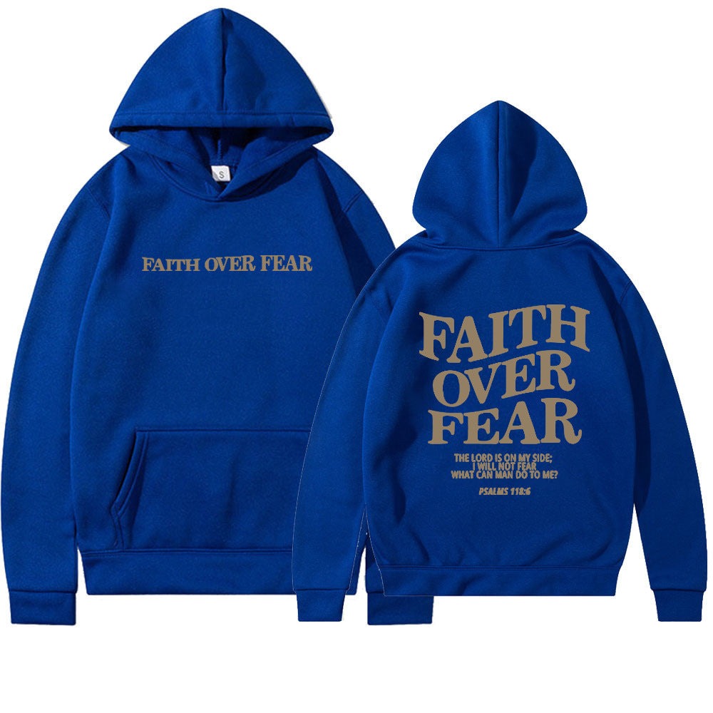 Faith Over Fear Cotton Hoodie