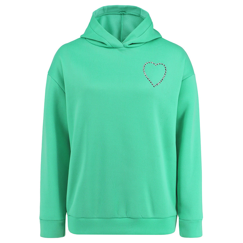Long-sleeved Pullover Heart Hoodie